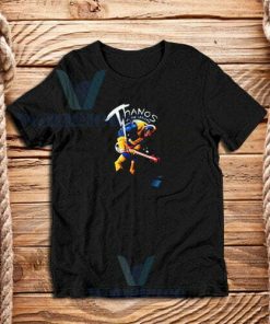 Infinity War Thanos Guitar T-Shirt Funny Avengers S - 3XL