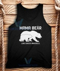Mama Bear Lung Cancer Awareness Tank Top Unisex Size S-2XL