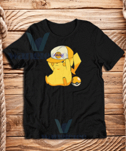 Lakers Pikachu Pokemon T-Shirt Los Angeles Size S - 3XL