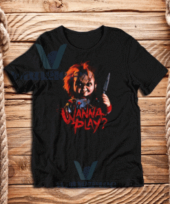 Chucky Wanna Play T-Shirt Unisex Adult Size S - 3XL
