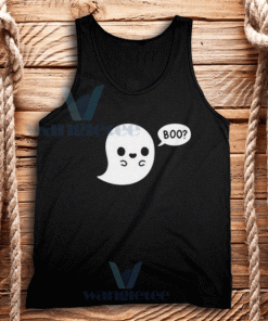 Cute Ghost Halloween Tank Top Unisex Adult Size S-2XL