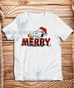 Snoopy Merry Christmas T-Shirt Adult Size S - 3XL