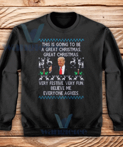 Funny Trump Christmas Sweatshirt Unisex Adult Size S-3XL
