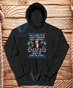 Funny Trump Christmas Hoodie Unisex Adult Size S-3XL