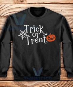 Trick Or Treat Halloween Sweatshirt Unisex Adult Size S-3XL