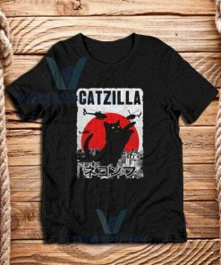 Catzilla Attacks T-Shirt Unisex Adult Size S - 3XL