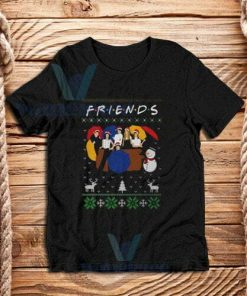 Friends Umbrellas Xmas T-Shirt Unisex Adult Size S - 3XL
