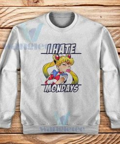 Usagi I Hate Monday Sweatshirt Adult Size S-3XL