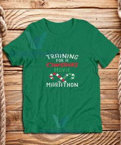 Christmas-Movie-Marathon-T-Shirt-Green