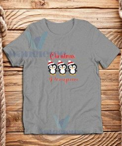 Christmas-Penguin-T-Shirt-Grey