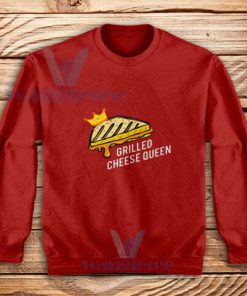 Grilled-Cheese-Queen-Sweatshirt-Red