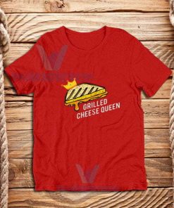 Grilled-Cheese-Queen-T-Shirt-Red